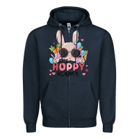 Navy one hoppy mama Zipper Hoodie - MaliasSmallBusiness