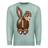 Seafoam American Football Easter Bunny Premium Sweatshirt - BundleAndBundleShop