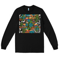 Black cactus gemstone Long Sleeve Tee - AdoDesignShop
