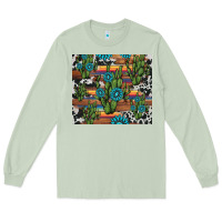 Matcha cactus gemstone Long Sleeve Tee - AdoDesignShop