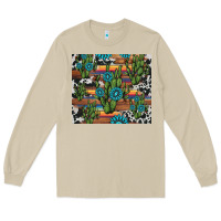 Mushroom cactus gemstone Long Sleeve Tee - AdoDesignShop