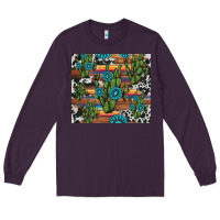 Plum cactus gemstone Long Sleeve Tee - AdoDesignShop