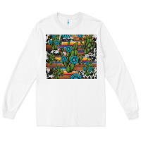 White cactus gemstone Long Sleeve Tee - AdoDesignShop