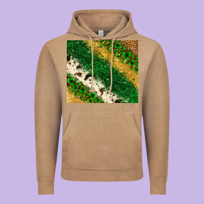 St. Patrick's Day Leopard Cowhide Glitter Tumbler Vintage Hoodie Designed By Neo Western