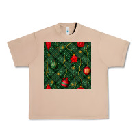 Burro christmas ornaments seamless  pattern Urban Heavy Tee - BundleAndBundleShop
