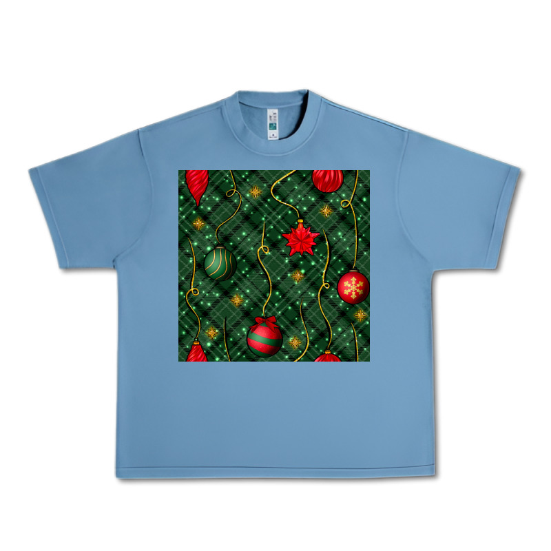 Christmas Ornaments Seamless  Pattern Urban Heavy Tee by BundleAndBundleShop | Teevron