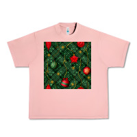 Salmon christmas ornaments seamless  pattern Urban Heavy Tee - BundleAndBundleShop