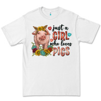 White western just girl who loves pigs Premium Tee - texasbilliewilder