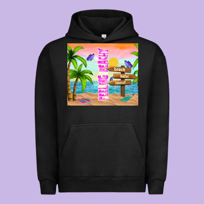 Feeling Beachy Urban Hoodie Designed By Tumblerdesignbyshophia