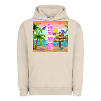 Pigment French Oak feeling beachy Urban Hoodie - TumblerDesignByShophia