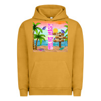 Pigment Peanut Butter feeling beachy Urban Hoodie - TumblerDesignByShophia