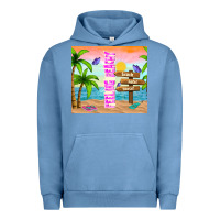 Pigment Pebble Blue feeling beachy Urban Hoodie - TumblerDesignByShophia