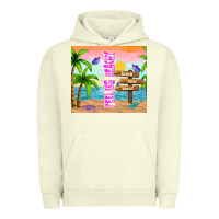 Pigment Pistachio feeling beachy Urban Hoodie - TumblerDesignByShophia