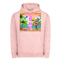 Pigment Salmon feeling beachy Urban Hoodie - TumblerDesignByShophia