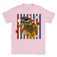 Bubblegum Pink mullet eagle seamless pattern Classic Tee - BundleAndBundleShop