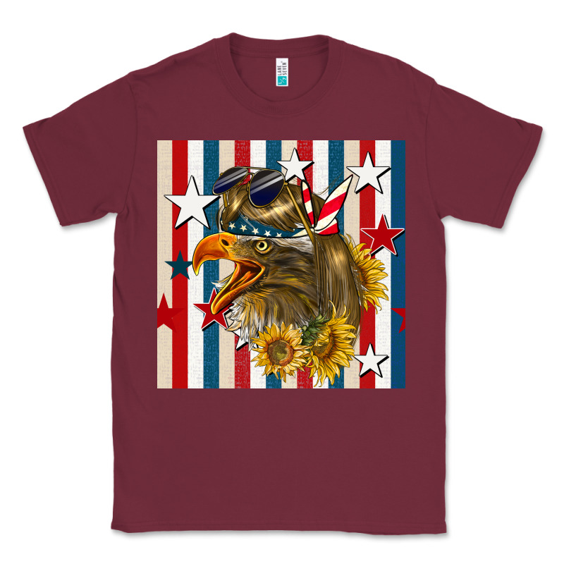 Mullet Eagle Seamless Pattern Classic Tee by BundleAndBundleShop | Teevron