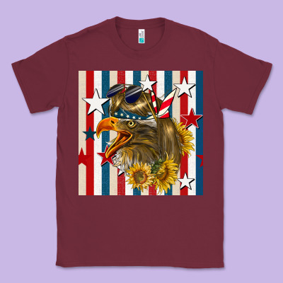 Mullet Eagle Seamless Pattern Classic Tee Designed By Bundleandbundleshop
