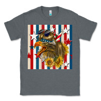 Charcoal Heather mullet eagle seamless pattern Classic Tee - BundleAndBundleShop