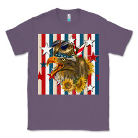 Lavender mullet eagle seamless pattern Classic Tee - BundleAndBundleShop