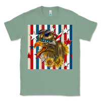Sage mullet eagle seamless pattern Classic Tee - BundleAndBundleShop
