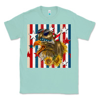 Seafoam mullet eagle seamless pattern Classic Tee - BundleAndBundleShop