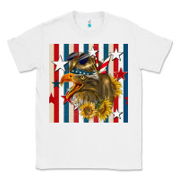 White mullet eagle seamless pattern Classic Tee - BundleAndBundleShop