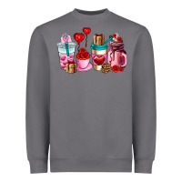 Storm valentines day roses coffee cups Heavyweight Sweatshirt - AdoDesignShop