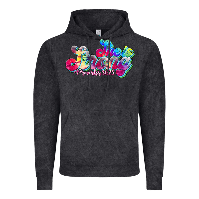 She Is Strong Proverbs 31:25 Vintage Hoodie by JahusDesignShop | Teevron