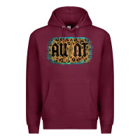 Burgundy Leopard Pattern Aunt Tried Premium Hoodie - Bettercallsaul
