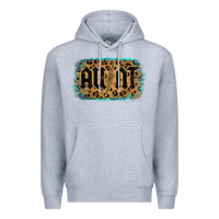 Heather Grey Leopard Pattern Aunt Tried Premium Hoodie - Bettercallsaul
