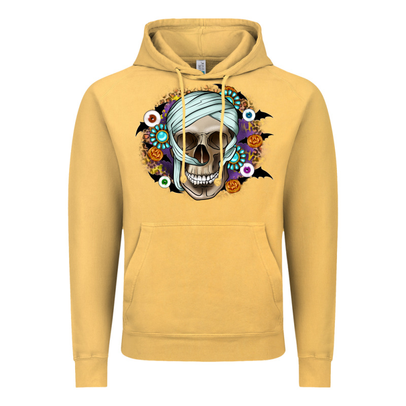 Halloween Skeleton Vintage Hoodie by CowhideDigitalArt | Teevron