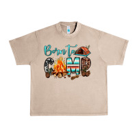 French Oak born to camp Urban Heavy Tee - JahusDesignShop