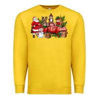Lemon Santa Snowman Reindeer Penguin Elf Christmas Truck Premium Sweatshirt - BundleAndBundleShop
