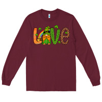 Burgundy love gnome Long Sleeve Tee - Artiststas