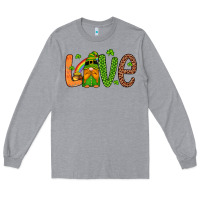 Heather Grey love gnome Long Sleeve Tee - Artiststas