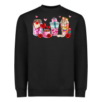 Black valentines day coffee cup Heavyweight Sweatshirt - AdoDesignShop