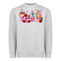 Heather Grey valentines day coffee cup Heavyweight Sweatshirt - AdoDesignShop