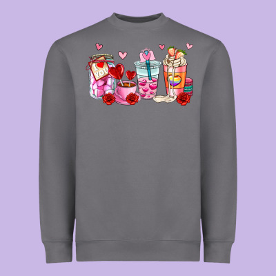 Valentines Day Coffee Cup Heavyweight Sweatshirt Designed By Adodesignshop