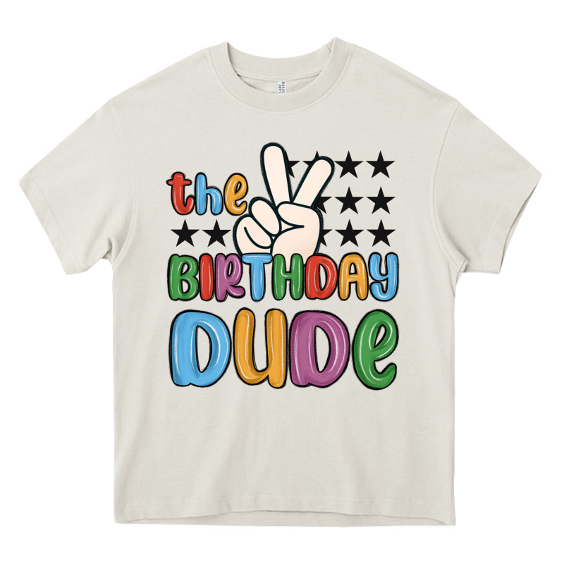 The Birthday Dude Heavy Core Tee by MaliasSmallBusiness | Teevron