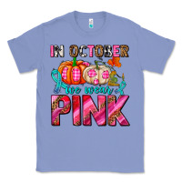 Colony Blue in october we wear pink with pumpkins Classic Tee - AdoDesignShop