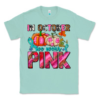 Seafoam in october we wear pink with pumpkins Classic Tee - AdoDesignShop