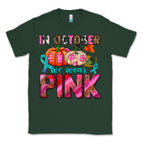 Sports Green in october we wear pink with pumpkins Classic Tee - AdoDesignShop