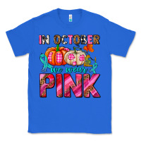 True Royal in october we wear pink with pumpkins Classic Tee - AdoDesignShop