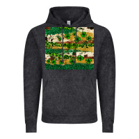 Vintage Black St. Patrick's Day leopard cowhide shamrock tumbler Vintage Hoodie - Neo Western