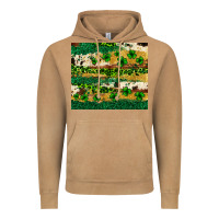Vintage Camel St. Patrick's Day leopard cowhide shamrock tumbler Vintage Hoodie - Neo Western