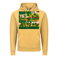 Vintage Mustard St. Patrick's Day leopard cowhide shamrock tumbler Vintage Hoodie - Neo Western
