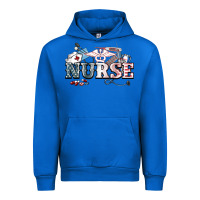 Cobalt American Nurse 4th of july Urban Hoodie - HowdyJamesFarm