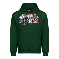 Forest Green American Nurse 4th of july Urban Hoodie - HowdyJamesFarm