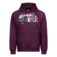 Mauve Wine American Nurse 4th of july Urban Hoodie - HowdyJamesFarm