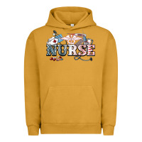 Pigment Peanut Butter American Nurse 4th of july Urban Hoodie - HowdyJamesFarm